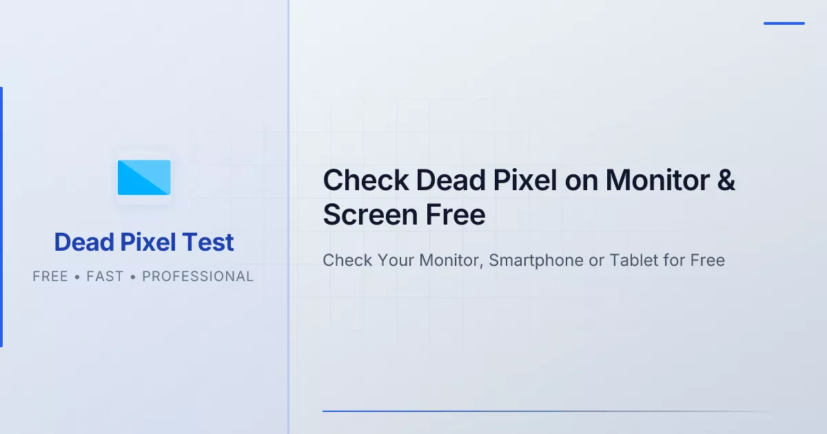 Dead Pixel Test