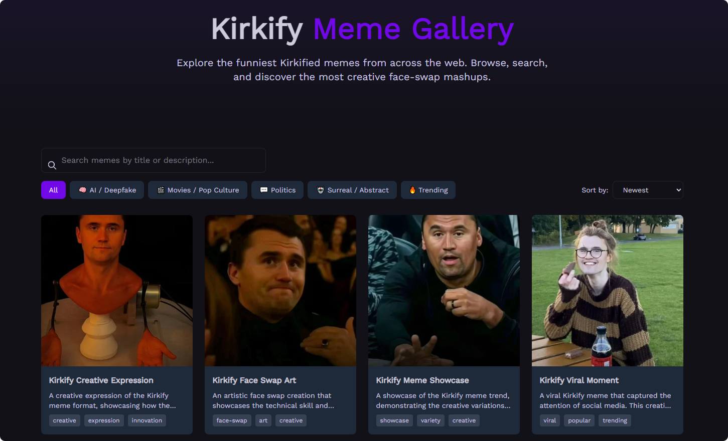 Kirkify - Charlie Kirk Face Swap AI