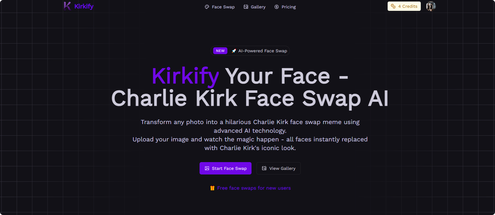 Kirkify - Charlie Kirk Face Swap AI