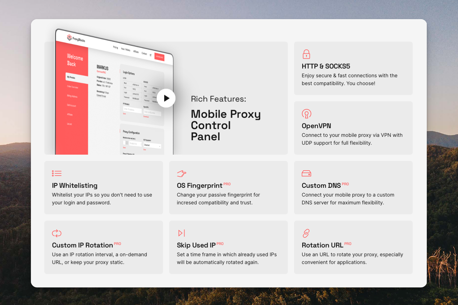 ProxyBlocks Mobile Proxy