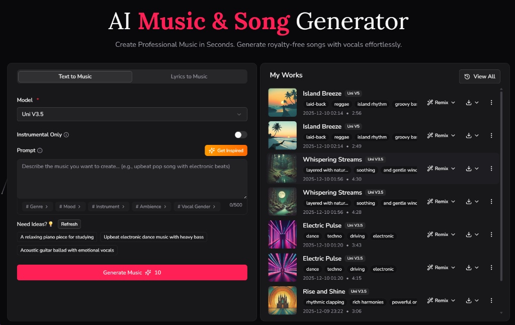 UniMusic AI